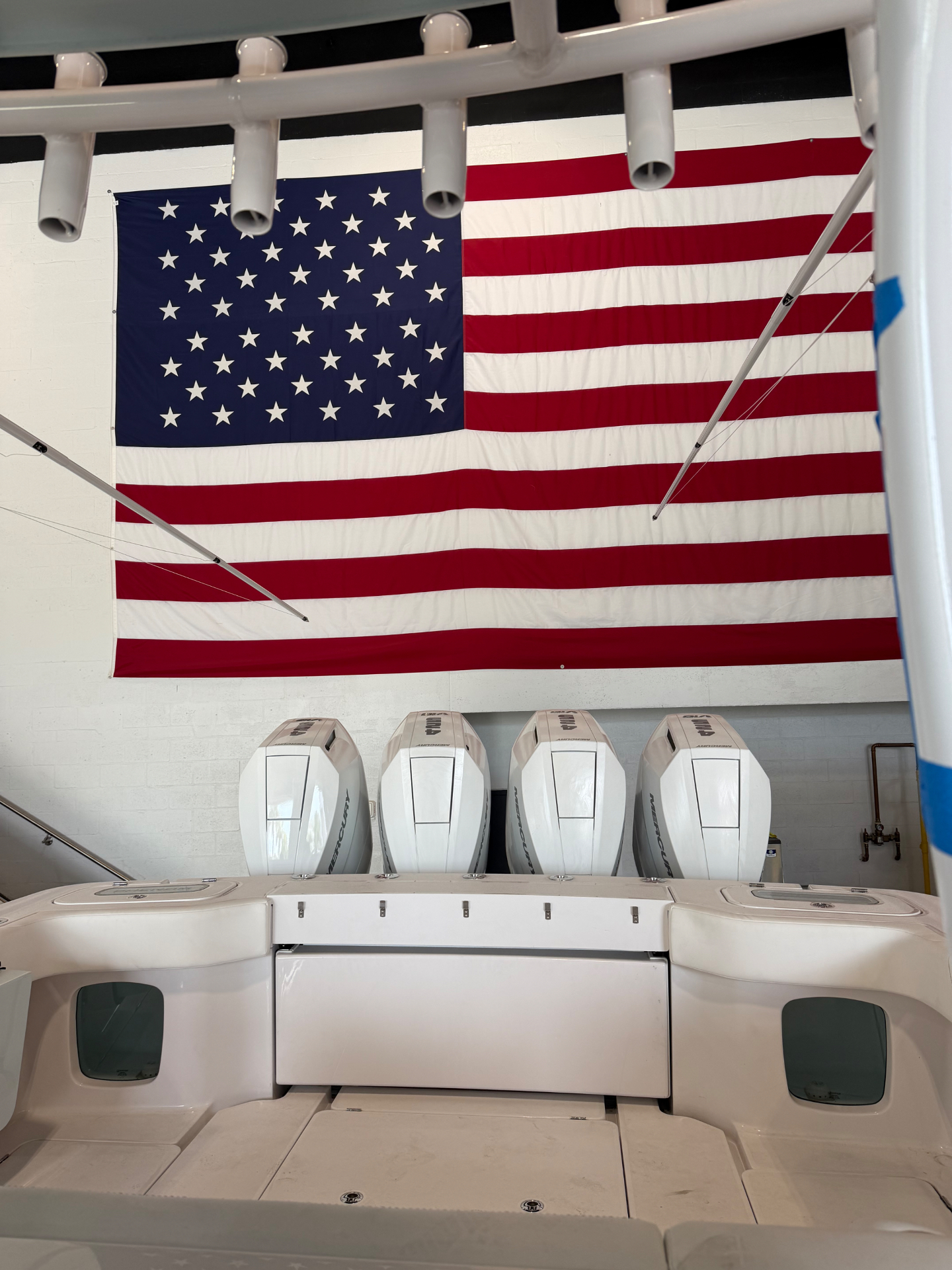 Center console interior after service